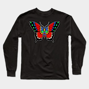 Butterfly Tattoo Long Sleeve T-Shirt